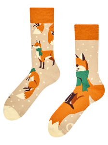 Chaussettes chaudes Renard avec écharpe