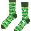 Chaussettes rigolotes en fibres de bambou Terrain de football