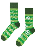 Chaussettes rigolotes en fibres de bambou Terrain de football