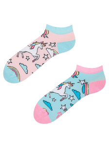 Socquettes rigolotes Licorne arc-en-ciel