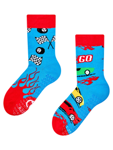 Chaussettes antidérapantes pour enfants Voitures rapides