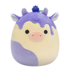 Peluche Squishmallows de 20 cm Benito la vache cheesecake aux bleuets