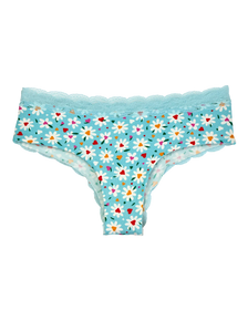 Culotte en dentelle pour femmes Petits coeurs et marguerites