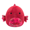 Peluche Squishmallows de 40 cm Barella le poisson Betta framboise