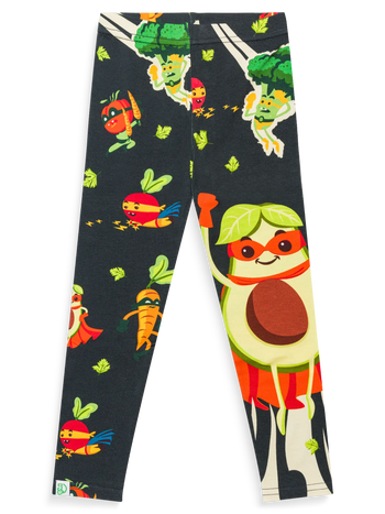 Legging en coton rigolo pour enfants Super-héros en bonne santé