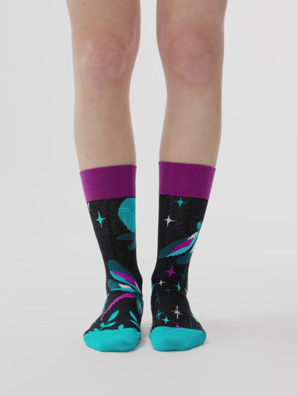 Chaussettes rigolotes Libellules durant la nuit