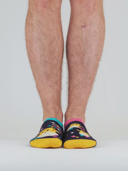 Socquettes rigolotes pour baskets Hamsters en fête