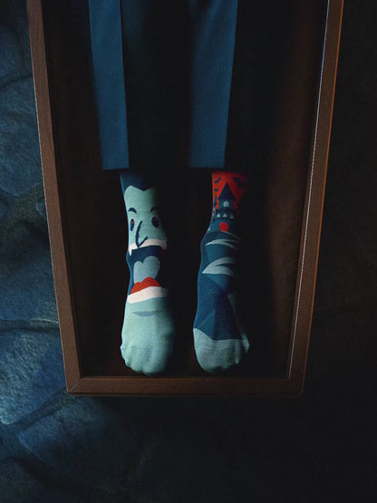 Chaussettes rigolotes Le château de Dracula