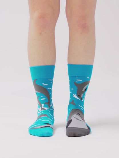 Chaussettes rigolotes Dauphins