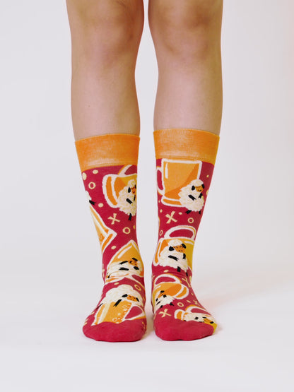 Chaussettes rigolotes Bière et mouton