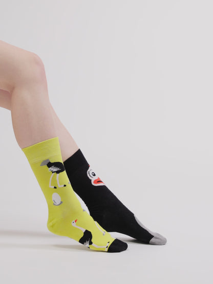 Chaussettes rigolotes Autruche