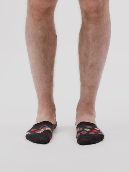 Chaussettes invisibles rigolotes Amour du café