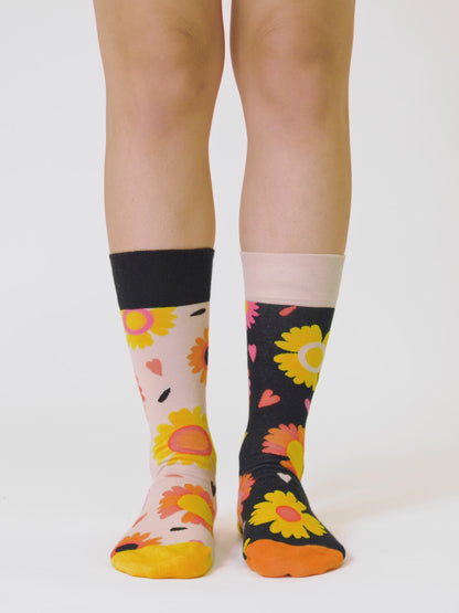 Chaussettes rigolotes Aime-moi, ne m’aime pas