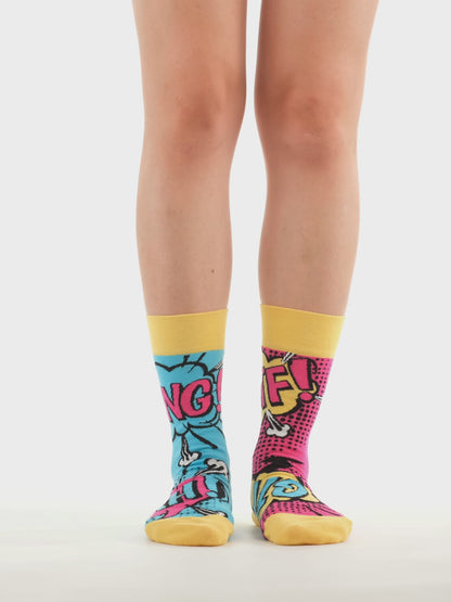 Chaussettes rigolotes Bande dessinée