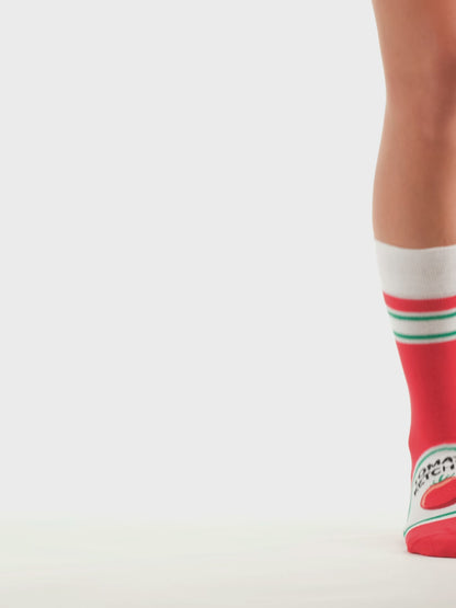 Chaussettes rigolotes Frites et ketchup