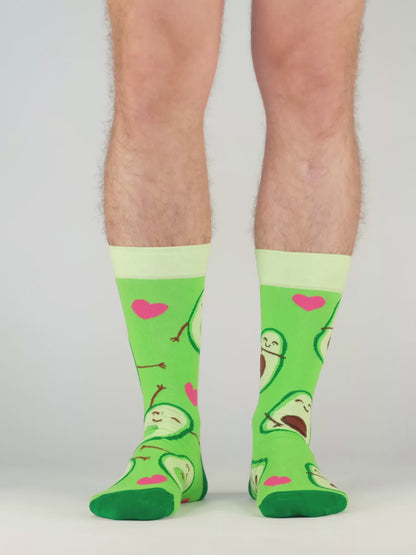 Chaussettes rigolotes Amour des avocats