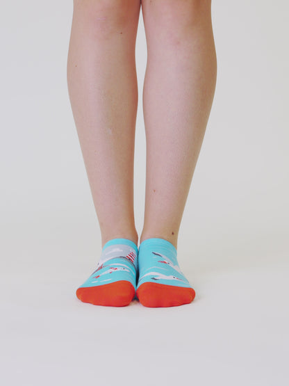 Socquettes rigolotes pour baskets Mouette