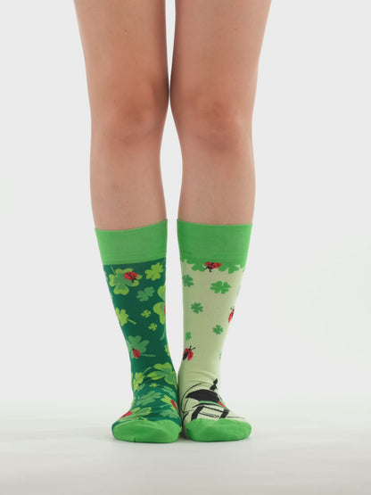 Chaussettes rigolotes Trèfle à quatre feuilles